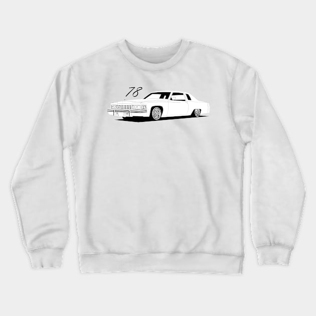 78 Cadillac Crewneck Sweatshirt by ThornyroseShop